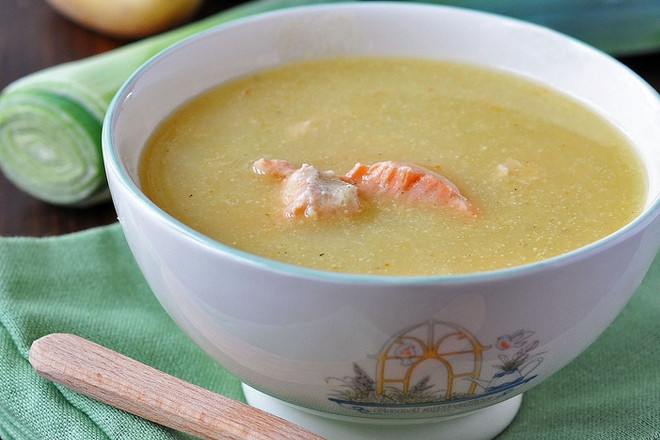 крем супа сьомга